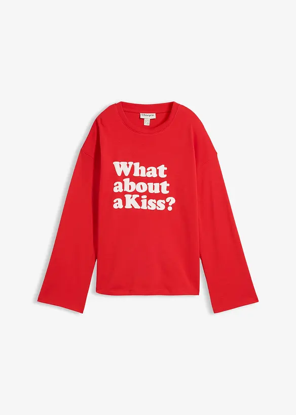 Maglia a maniche lunghe in cotone pesante, bonprix