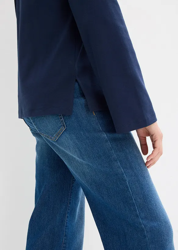 Maglia a maniche lunghe in cotone pesante, bonprix