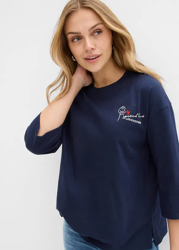 T-shirt boxy in puro cotone, bonprix