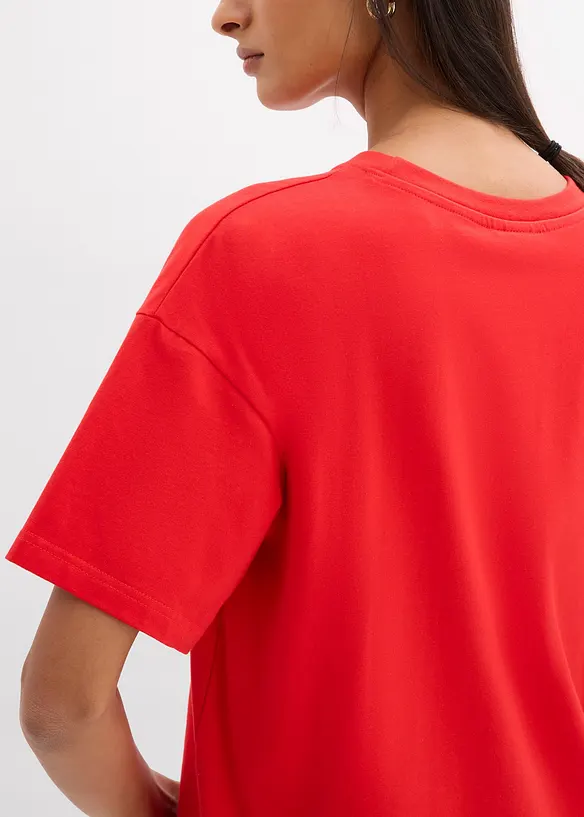 Maglia oversize in misto cotone biologico elasticizzato, bonprix