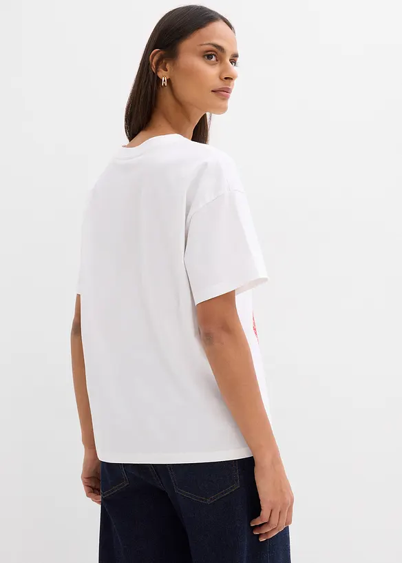 Maglia oversize in misto cotone biologico elasticizzato, bonprix