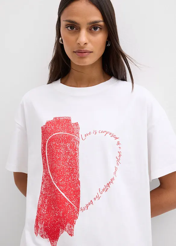 Maglia oversize in misto cotone biologico elasticizzato, bonprix