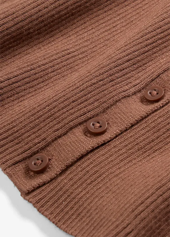 Cardigan in filato fine di misto viscosa morbido, bonprix