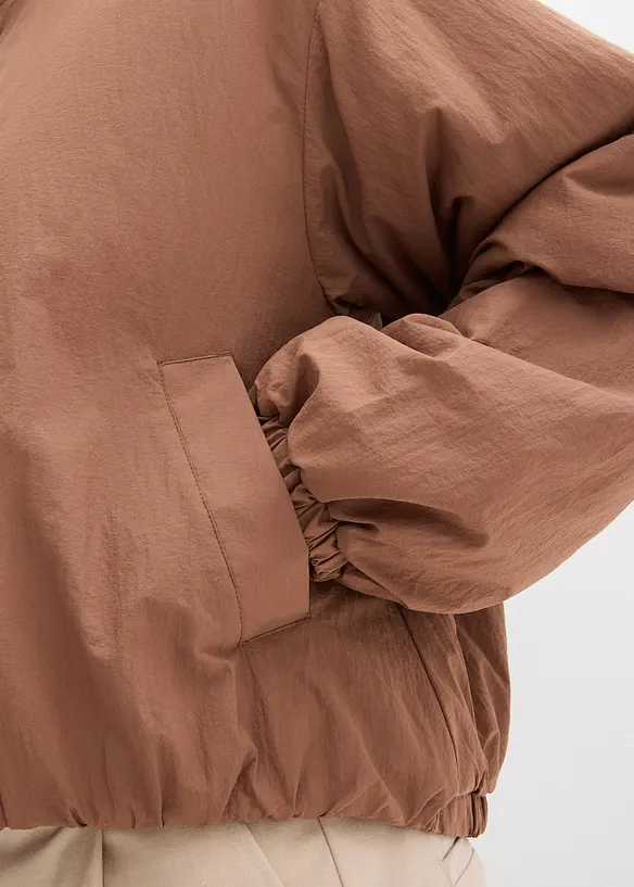 Bomber idrorepellente con orlo a bolla, bonprix