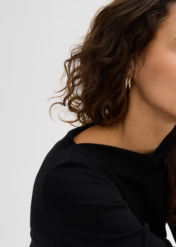 Maglia aderente a costine, bonprix