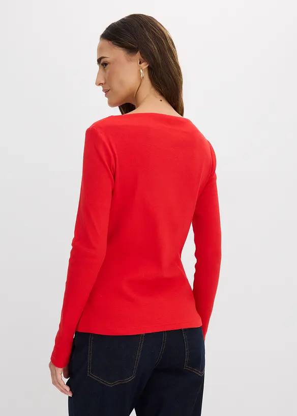 Maglia aderente a costine, bonprix