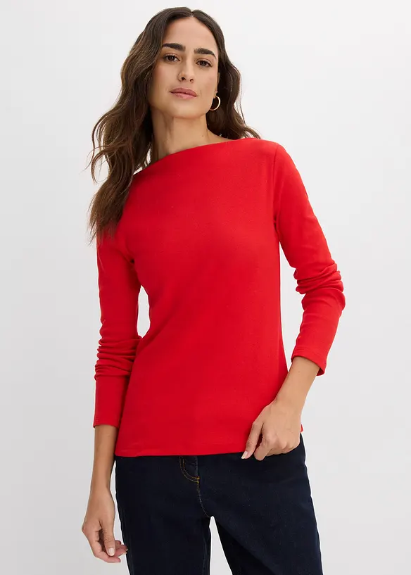 Maglia aderente a costine, bonprix