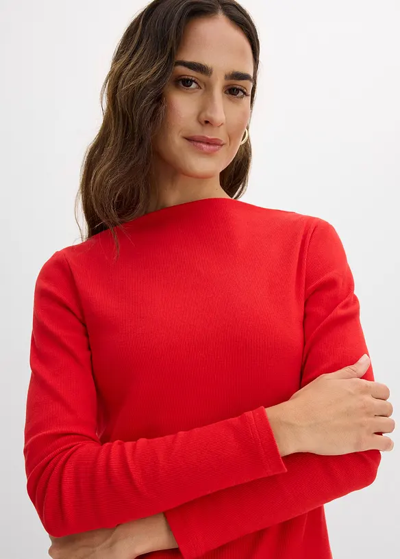 Maglia aderente a costine, bonprix