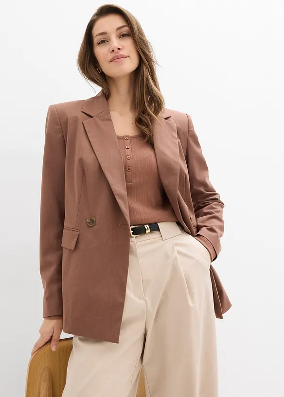 Maglia a maniche lunghe con bottoni, bonprix