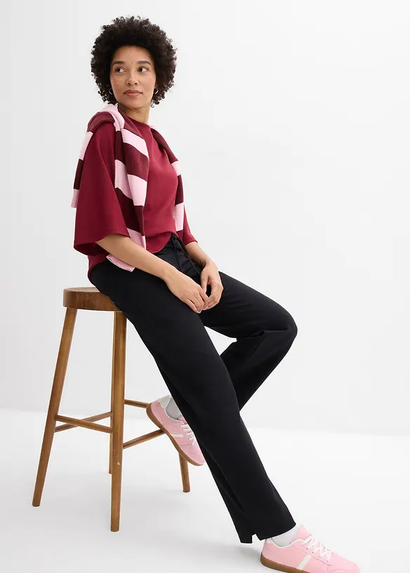 Pantaloni in felpa di puro cotone biologico, bonprix