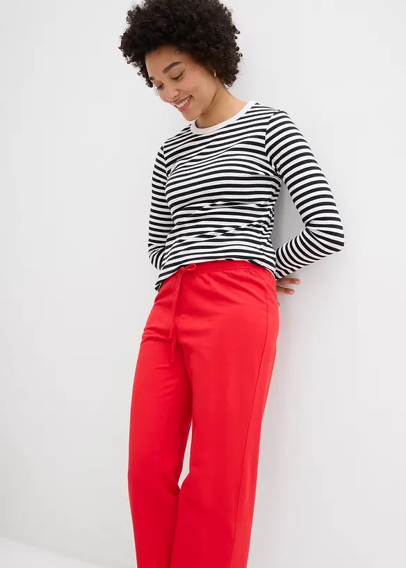 Pantaloni in felpa di puro cotone biologico, bonprix