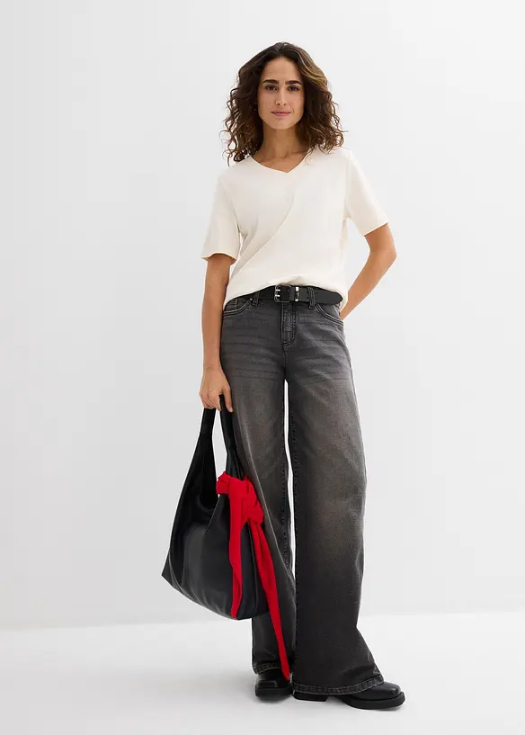 Maglia in jersey pesante di puro cotone biologico (pacco da 2), bonprix