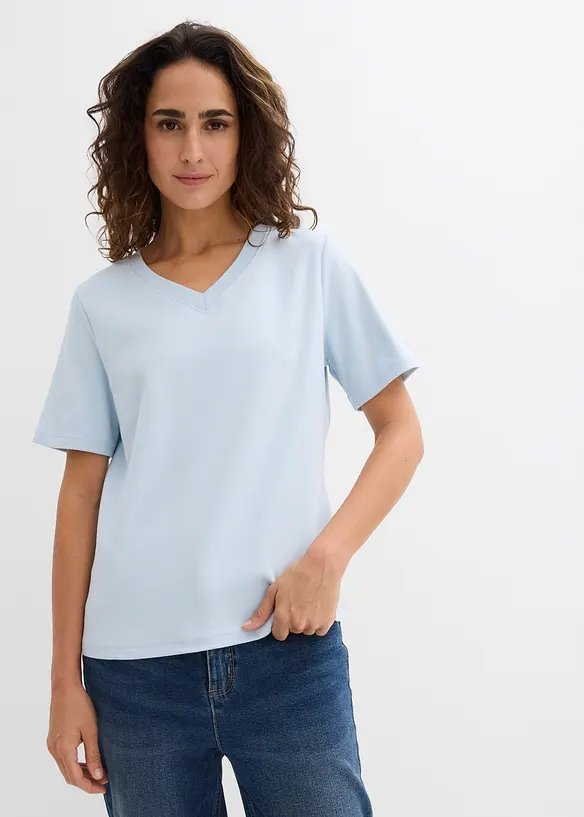 Maglia in jersey pesante di puro cotone biologico (pacco da 2), bonprix