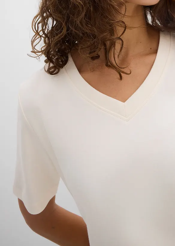 Maglia in jersey pesante di puro cotone biologico (pacco da 2), bonprix