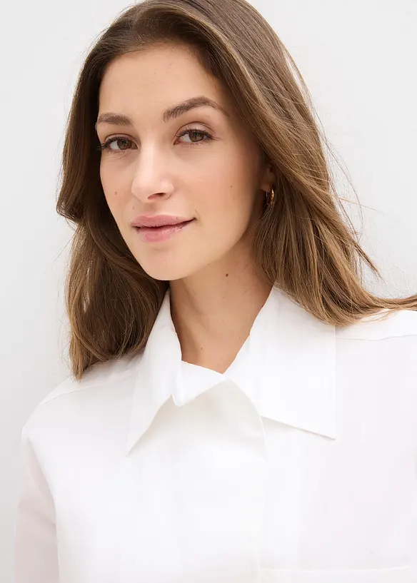 Camicia lunga in cotone, bonprix