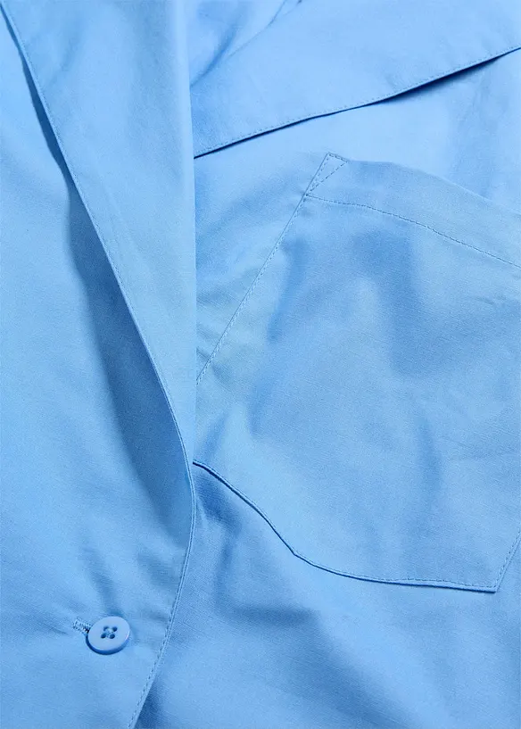 Camicia lunga con scollo a V, bonprix