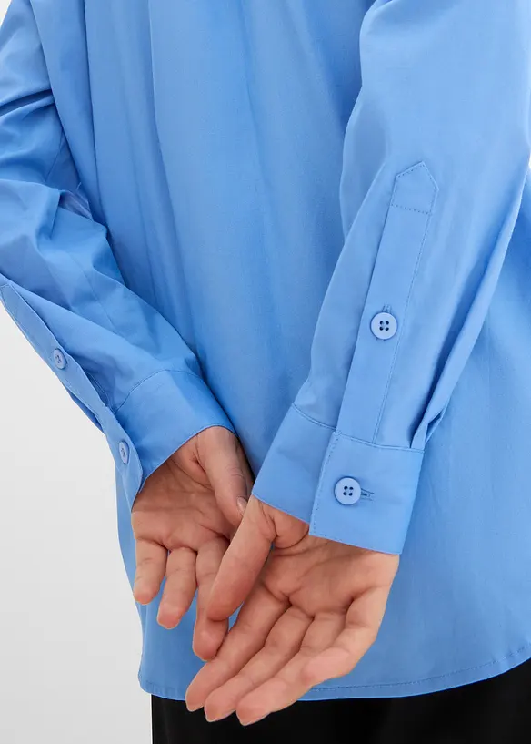 Camicia lunga con scollo a V, bonprix