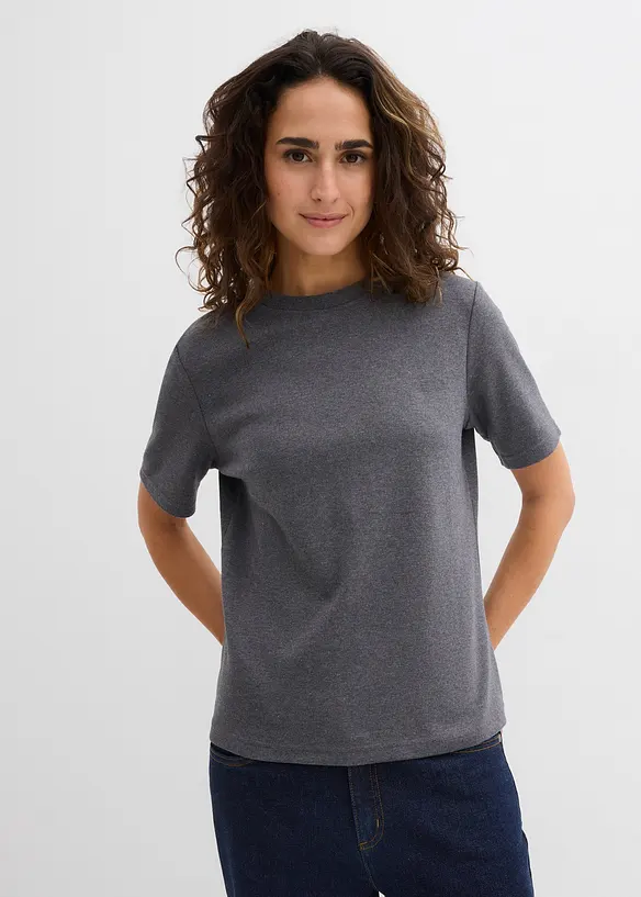 Maglia in jersey pesante di puro cotone biologico (pacco da 2), bonprix
