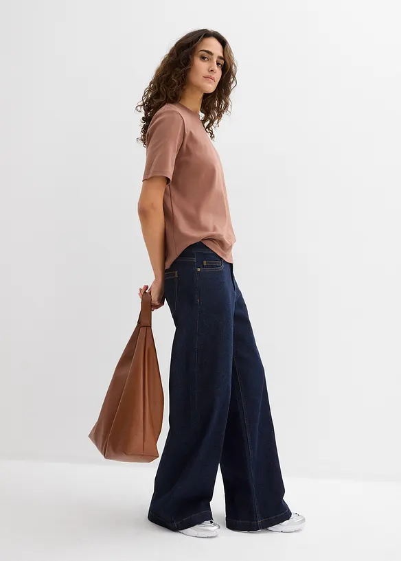 Maglia in jersey pesante di puro cotone biologico (pacco da 2), bonprix