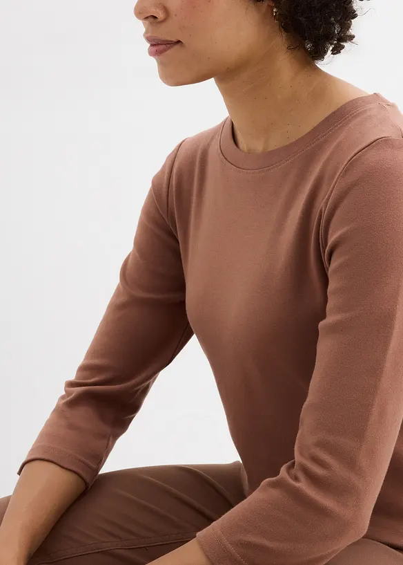 Maglia in jersey pesante con cotone biologico (pacco da 3), bonprix