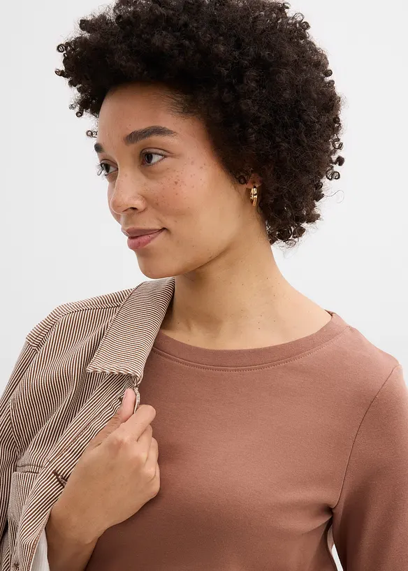 Maglia in jersey pesante con cotone biologico (pacco da 3), bonprix