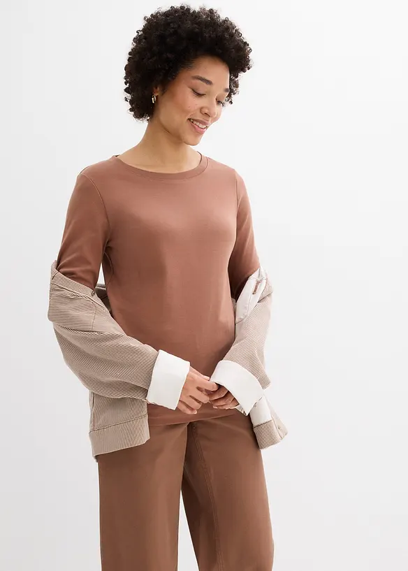 Maglia in jersey pesante con cotone biologico (pacco da 3), bonprix