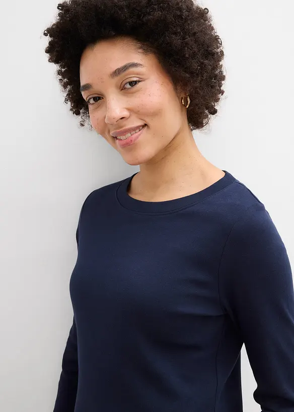 Maglia in jersey pesante con cotone biologico (pacco da 3), bonprix