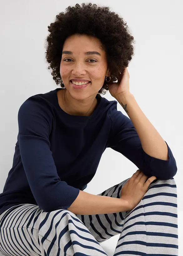 Maglia in jersey pesante con cotone biologico (pacco da 3), bonprix