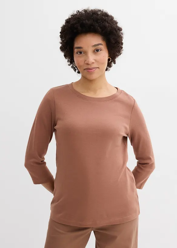 Maglia in jersey pesante con cotone biologico (pacco da 3), bonprix
