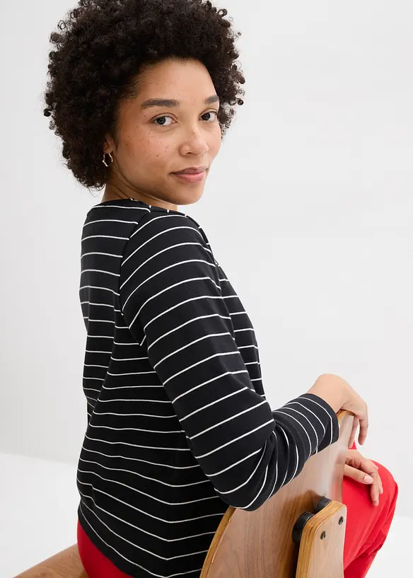 Cardigan in jersey pesante di puro cotone biologico, bonprix