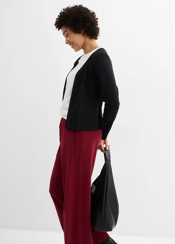 Cardigan in jersey pesante di puro cotone biologico, bonprix