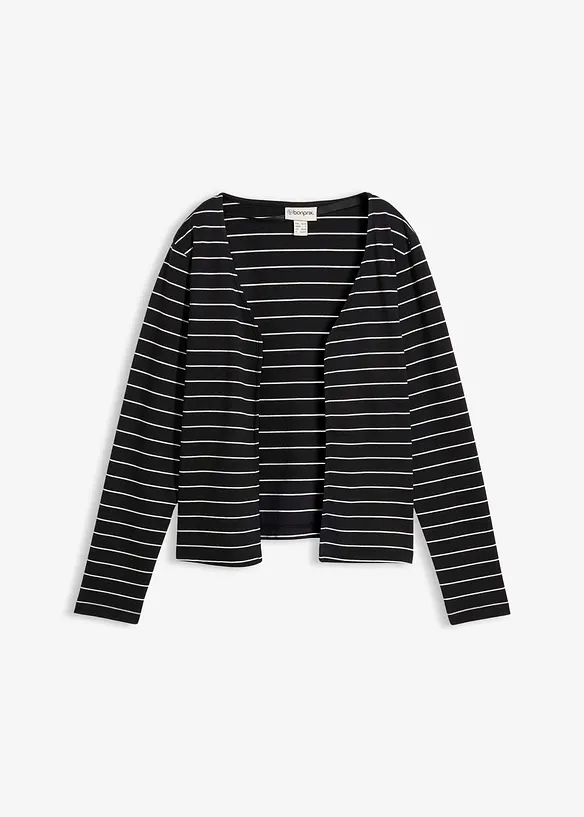 Cardigan in jersey pesante di puro cotone biologico, bonprix