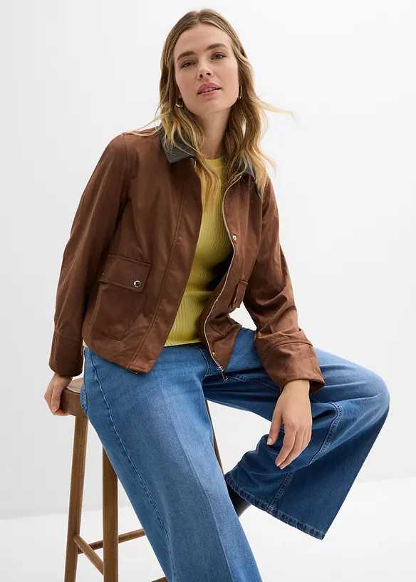 Giacca in similpelle scamosciata, bonprix