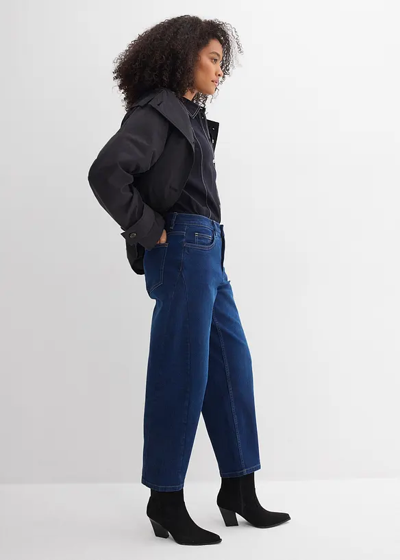 Jeans barrel con cotone biologico, vita media, bonprix