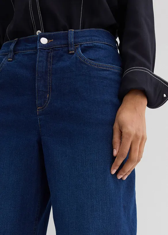 Jeans barrel con cotone biologico, vita media, bonprix