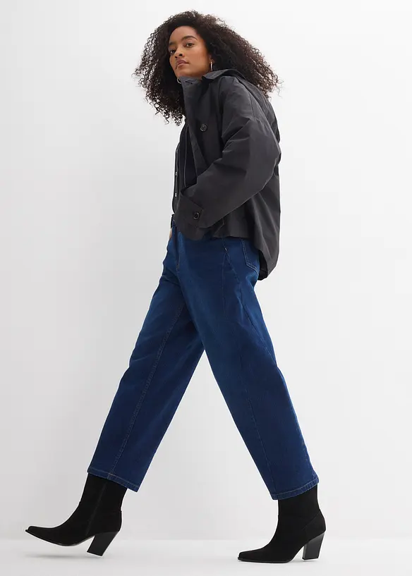 Jeans barrel con cotone biologico, vita media, bonprix