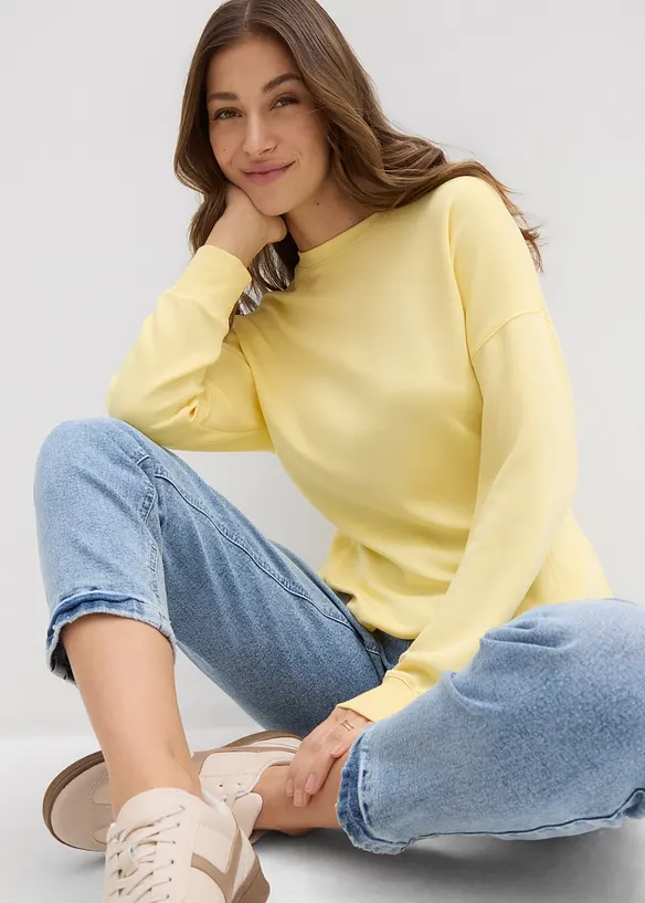 Felpa sciancrata, bonprix