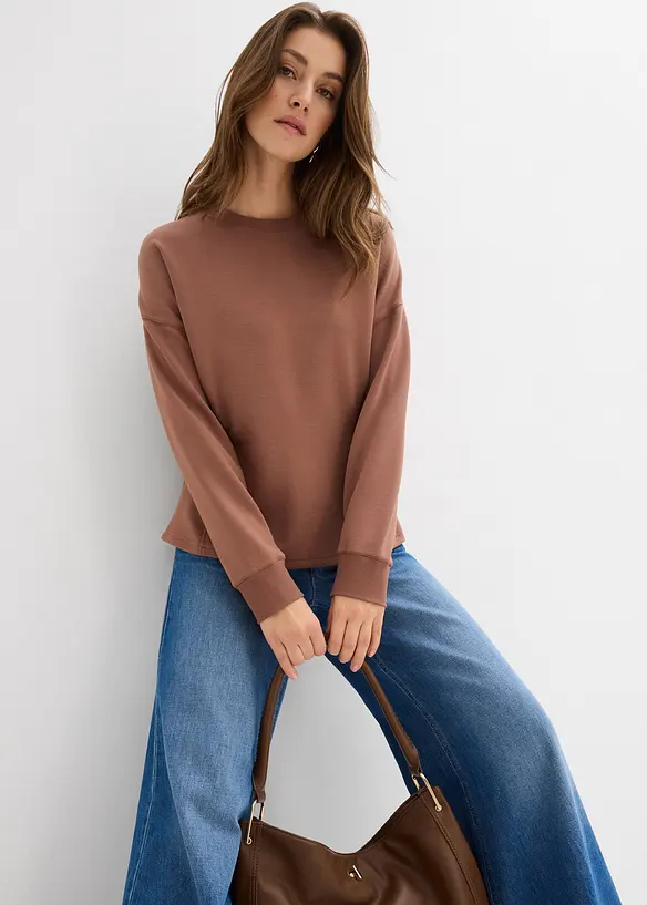 Felpa sciancrata, bonprix