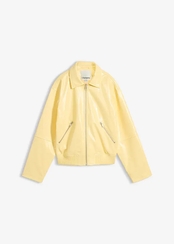 Giacca in similpelle cropped, bonprix