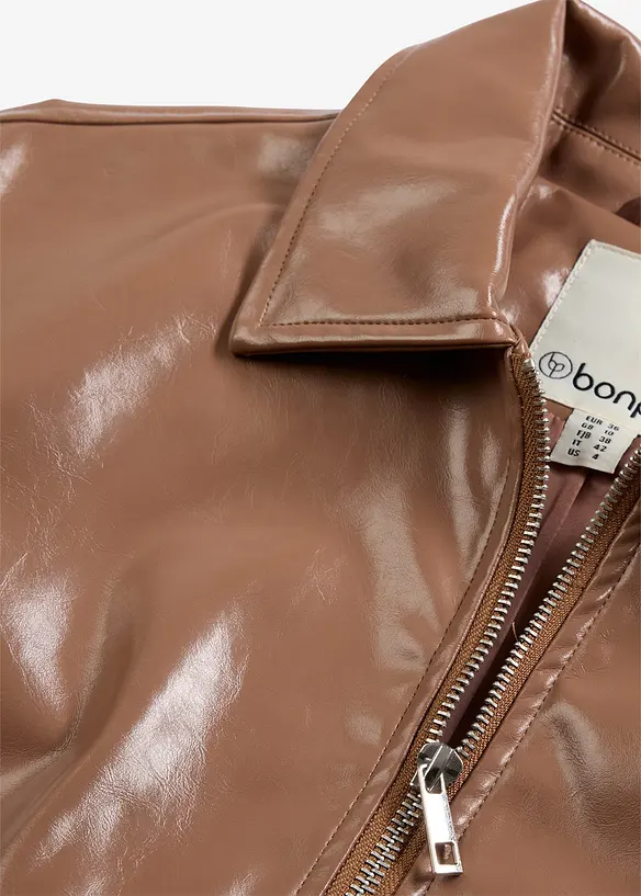 Giacca in similpelle cropped, bonprix