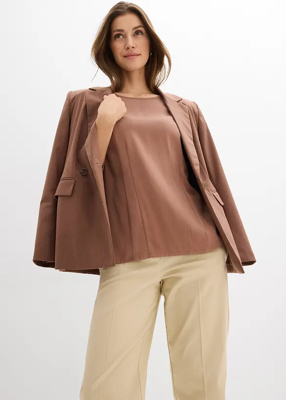 Blusa in misto viscosa fluente, bonprix