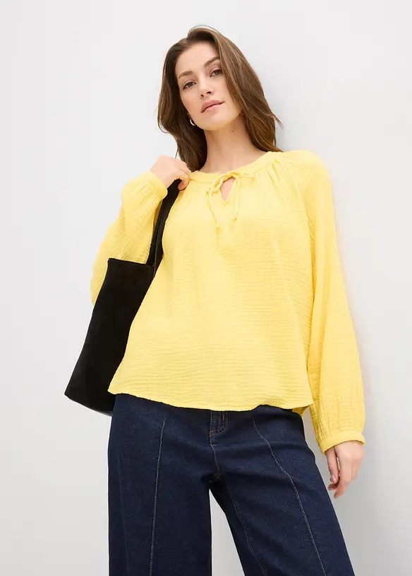 Blusa in mussola morbida, bonprix
