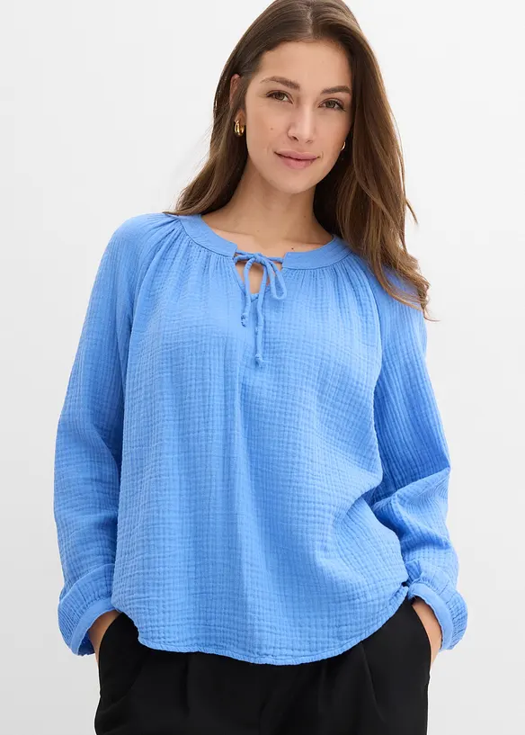 Blusa in mussola morbida, bonprix
