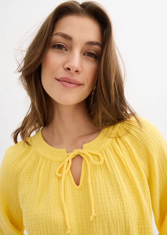 Blusa in mussola morbida, bonprix