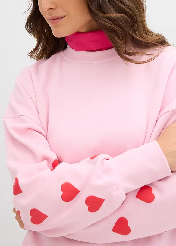 Felpa in misto cotone, bonprix