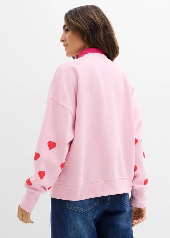 Felpa in misto cotone, bonprix