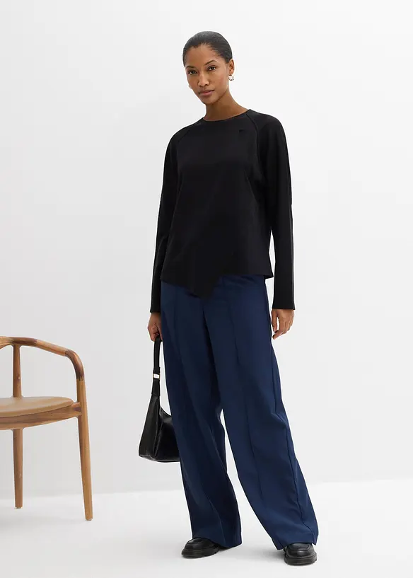 Maglia a maniche lunghe in puro cotone biologico, bonprix