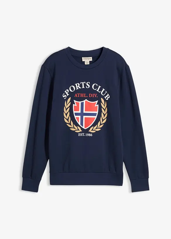 Felpa in puro cotone, bonprix