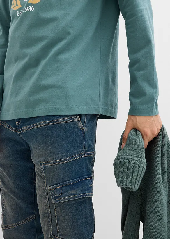 Maglia a maniche lunghe in puro cotone, bonprix