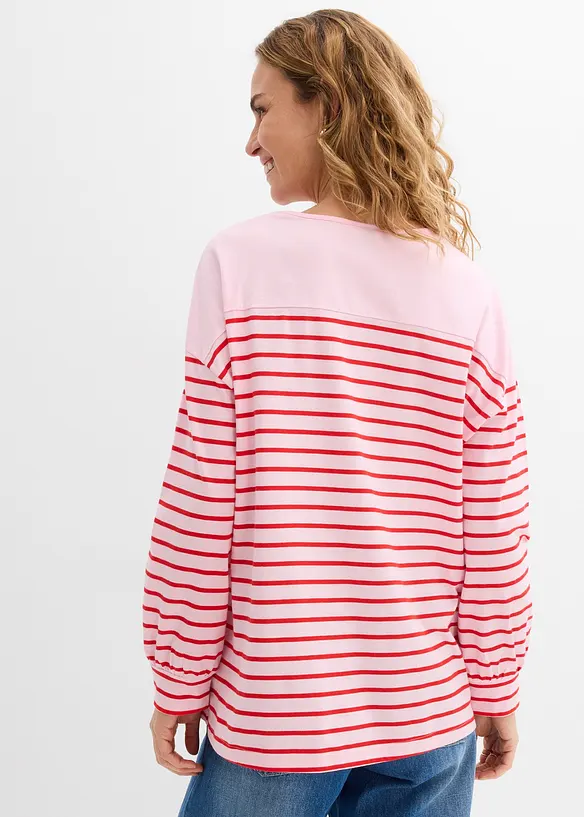 Maglia a maniche lunghe in puro cotone biologico, bonprix